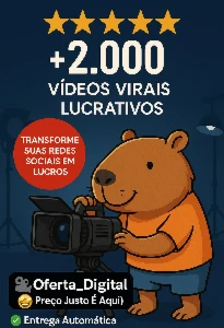 🌟Pacote com + 2.000 Vídeos Virais Lucrativos Para Monetizar - Outros