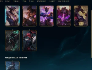 Conta mestre com skin do tf vitorioso e cromas - League of Legends LOL