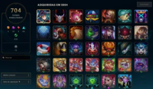 BR 791 skins, 249 emotes, 704 icons, 66 sentinels, 198 croma - League of Legends LOL