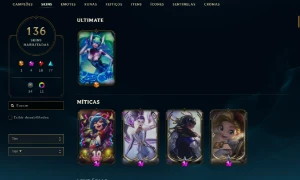 Conta League Of Legends - Level 366, 136 Skins, 146 Campeões LOL