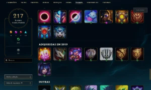 Conta League Of Legends - Level 366, 136 Skins, 146 Campeões LOL