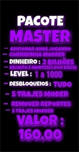 Dinheiro gta5 online (PACOTE MASTER)