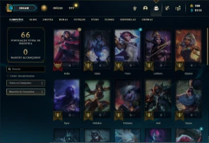 Conta bronze 2 com 33 Champs e 5 Skins - League of Legends LOL