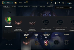 Conta bronze 2 com 33 Champs e 5 Skins - League of Legends LOL