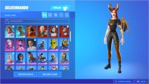 Conta de Fortnite com mais de 3k gasto em skins.