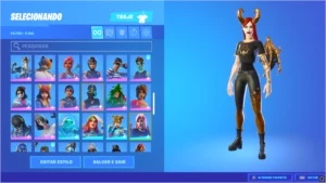 Conta de Fortnite com mais de 3k gasto em skins.