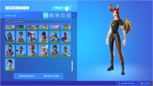 Conta de Fortnite com mais de 3k gasto em skins.