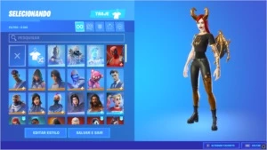 Conta de Fortnite com mais de 3k gasto em skins.