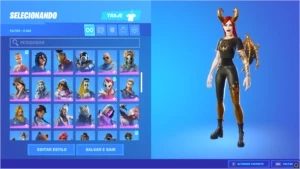 Conta de Fortnite com mais de 3k gasto em skins.