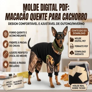 Molde Macacão Quente para Cachorro - Outros