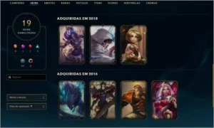 Conta Ouro 3, com skins Épicas e Lendárias! - League of Legends LOL