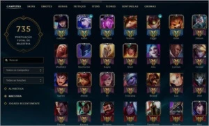 Conta com Todas as Skins dos jogo - League of Legends LOL
