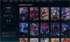 Conta com Todas as Skins dos jogo - League of Legends LOL