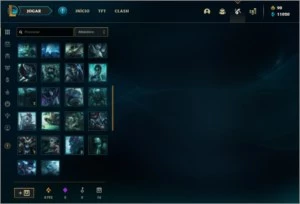 Conta League of Legends com 83 Champions LOL