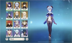 Ar45. Ganyu + 2 amos, zhongli + prisma, Raiden + cortadora - Genshin Impact