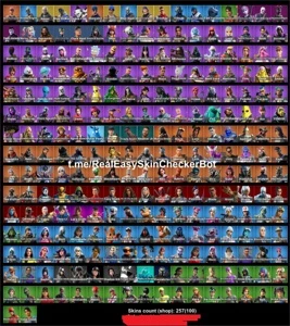 FORTNITE CONTA TOP - DESDE S2 / 257 SKINS + V BUCK FARM