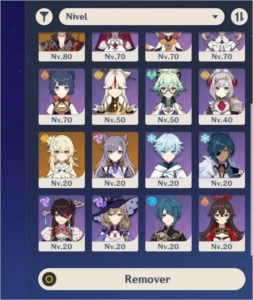 GENSHIN IMPACT AR50 COM CHILDE, QIQI, MONA, KEQING