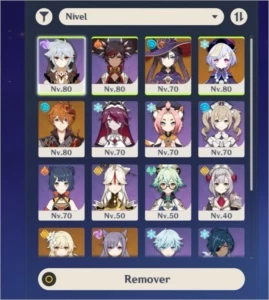 GENSHIN IMPACT AR50 COM CHILDE, QIQI, MONA, KEQING