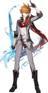 GENSHIN IMPACT AR50 COM CHILDE, QIQI, MONA, KEQING