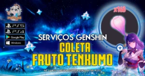 Serviços Genshin - Coleta Fruto Tenkumo (168x) - Genshin Impact
