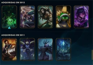 Conta de 2010 com skins raras - League of Legends LOL