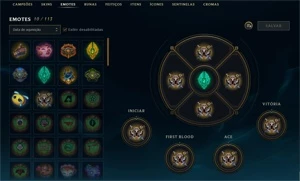 Conta de 2010 com skins raras - League of Legends LOL