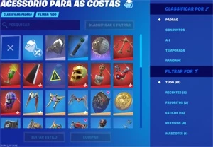 CONTA FORTNITE COM CAVALEIRO NEGRO + PASSE ATUAL ATIVO