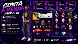 Conta Free Fire Nv. 65 Gemada Desde 2018 - Itens Antigos