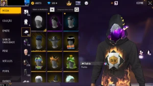 Conta Free Fire Nv. 65 Gemada Desde 2018 - Itens Antigos