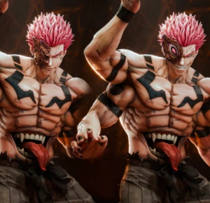 Sukuna - Jujutsu Kaisen - Arquivo Stl - Para Impressão 3D - Impressão 3D e STL