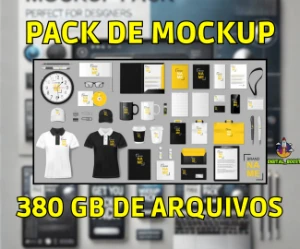 Pack de Mockups Profissionais – Mais de 350 GB de Arquivos