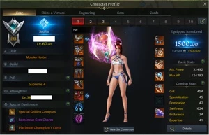 Soulfist 1500 +21 Weapon + Mago Weapon 100% Quality Kazeros - Lost Ark