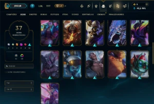 Unranked com 85 Champs e 37 Skins ( MID / ADC ) - League of Legends LOL