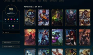 Conta de LOL Antiga com muita Skin