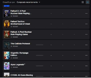 Conta Epic 196 jogos (jogos comprados- lista descrição) - Epic Games