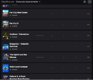 Conta Epic 196 jogos (jogos comprados- lista descrição) - Epic Games