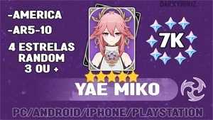 Yae Miko + 7K de Gemas Reroll - Genshin Impact