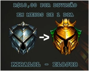 ELOJOB RÁPIDO - PRATA/OURO (POR DIVISÃO) - League of Legends LOL