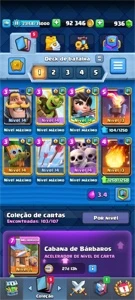 Conta clash royale nivel 11,  5,300 troféus.