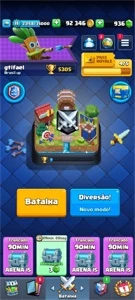 Conta clash royale nivel 11,  5,300 troféus.