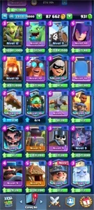 Conta clash royale nivel 11,  5,300 troféus.