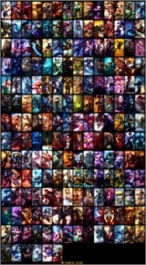 Conta antiga, 192 skins, 64 ícones - League of Legends LOL