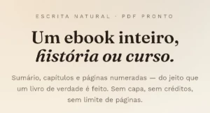 Gerador De Ebooks Inteiros - Inteligência Artificial