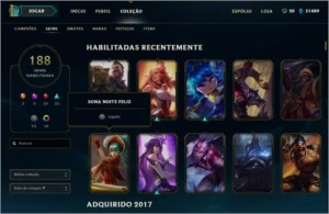 conta lol borda ouro 2 atualmente prata 4 188 skins - League of Legends