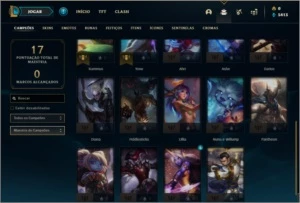Conta ouro 4 barata com 1 skin e 24 champs - League of Legends LOL