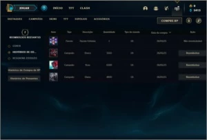 Conta ouro 4 barata com 1 skin e 24 champs - League of Legends LOL