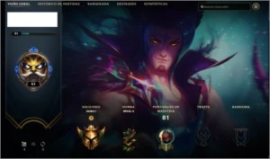 CONTA GOLD 1 54 CAMPEÕES 16 SKINS 20 REAIS. - League of Legends LOL