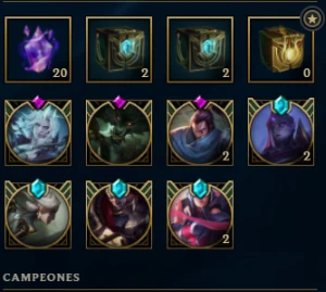 Conta Plat 4 bom mmr 2550 RP - League of Legends LOL