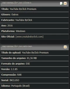 YouTube ByClick Premium - Softwares e Licenças