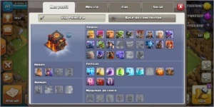 Clash Of Clans - CV10 FULL com poções e livros.